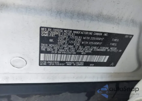 2019 Toyota Rav4 Le from USA, damaged, VIN 2T3F1RFV4KC046106